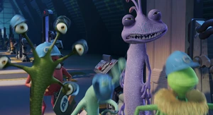 ...but it's short lived as Sulley beats him again as he scares a whole slumber party.