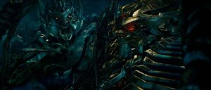 Megatron with his master, the Fallen.