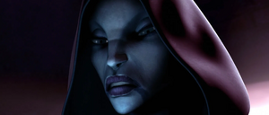 Ventress contacts Count Dooku telling him the Jedi have taken the monastery.