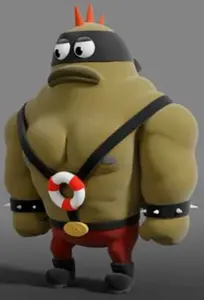 The Mohawk Brute as LeMont