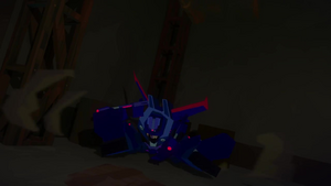 Thundercracker was hit by an energy wave