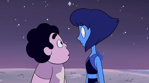 Steven and Lapis stare at each other