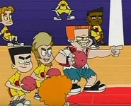 Bumper-dodgeball.png (350 KB) Bumper playing dodgeball.