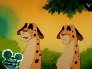 Cheetato: "Oh my, isn't this splendid? Now we can have the meerkat as an appetizer, and for the main course, we can have... the pig!"