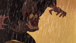 Ratigan's villainous breakdown while in his vicious, highly feral state.