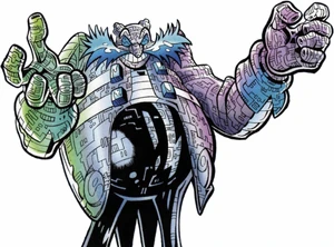Dr. Eggman's robotic body before he was de-roboticized.