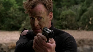 Sisk ungratefully trying to kill Mange either way once and for all