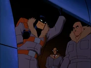 Ubu with his master and Batman on a chopper in the Himalayas