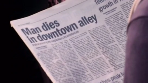 Anson's death makes the headlines in the newspapers the next day.