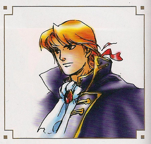 Official artwork of Camus from Fire Emblem: Archanea Saga