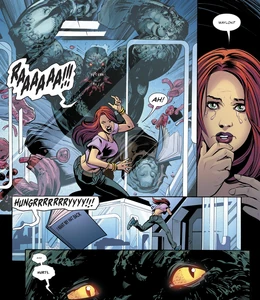 Croc accidentally scare June.