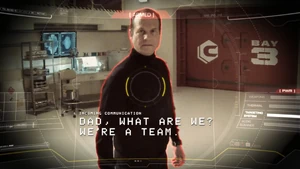 Garrett realizing Deathlok is turning on him.