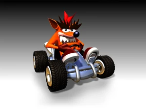 Fake Crash's promotional design from CTR