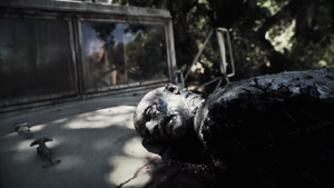 Ray's dead corpse after Eden kills him.
