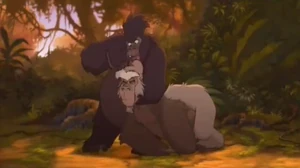 Mama Gunda fighting Zugor.