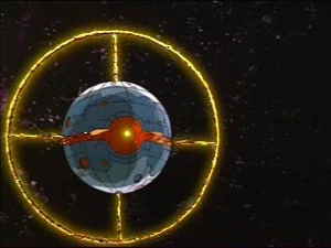 A "fully charged" Unicron after he devoured a planet.