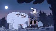 The Two-Headed Troll chasing after Ahlberg and Hilda