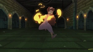 Clara's last stand in the movie.