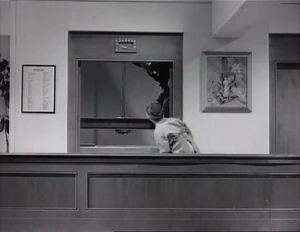 Grover temporarily sent up and away in the elevator