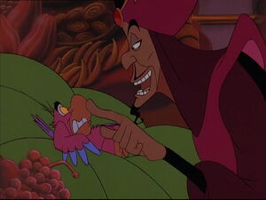 Jafar torturing Iago.