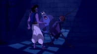 (Aladdin: "But why would you share this wonderful treasure with me?") "I need a strong pair of legs and a young back to go after it."