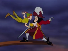 Hook vs Peter Pan.