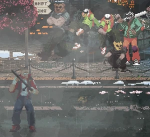 The Fans' cameo appearances in Mother Russia Bleeds.
