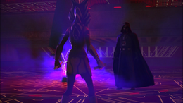 As the Temple locked down, Ahsoka proclaimed she would not abandon Vader as she had before.