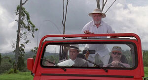 Gennaro riding in a jeep with Hammond.