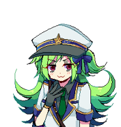 Lime in her executioner costume.