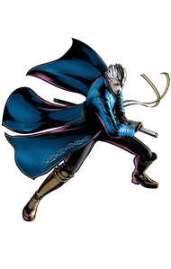 Vergil in Ultimate Marvel vs. Capcom 3.