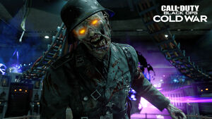 A zombie in Call of Duty: Black Ops Cold War.