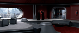 Chancellor Palpatine requests Anakin's presence, and they meet in the Chancellor's Office.