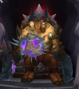 Cho'gall on his throne.