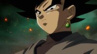 Goku Black's first appearance in Dragon Ball Super.