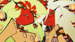 Scanty and Kneesocks frustrated at the Anarchy Sisters