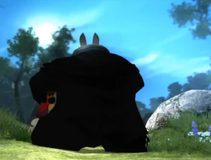 Sergueï taking Rayman to the coliseum.