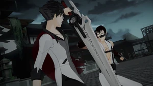 Tyrian battling Qrow.