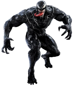 Render of Venom in the titular 2018 film.