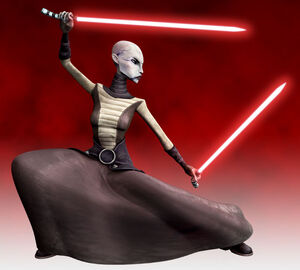 Asajj Ventress as a Sith assassin.