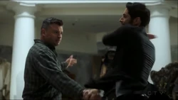 Pierce's final fight with Lucifer.