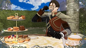 Metodey during an unused teatime event.