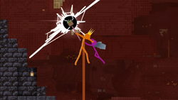 Orange betrays purple