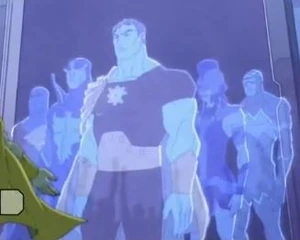 Hyperion along with his Squadron Supreme