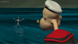 The Lady of the Depths appearing to Popeye again.