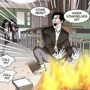 The incident that triggered James Gong's expulsion in middle school.