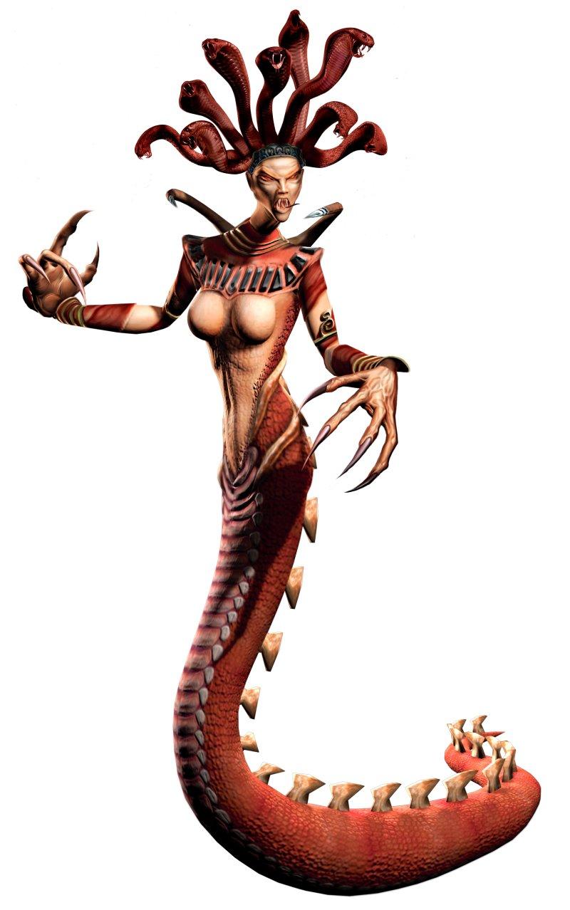 Gorgon Sisters Stheno Revenge / Medusa Sister / Half Snake Woman