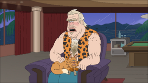 Ron Perlman watching Paradise P.D. in anger.