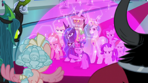 Twilight gives a confident speech at her enemies