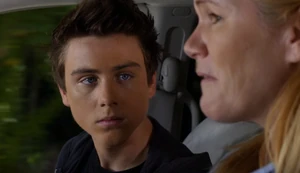 Jeremy getting mad at Nancy for lying to him.